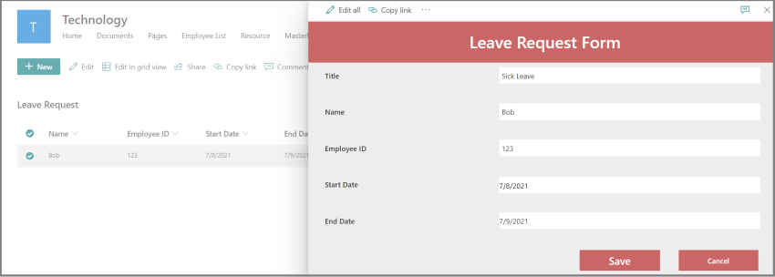 Create a Customized PowerApps Form
